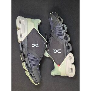 On Running Cloudnova Athletic Shoes in Black and Light Green